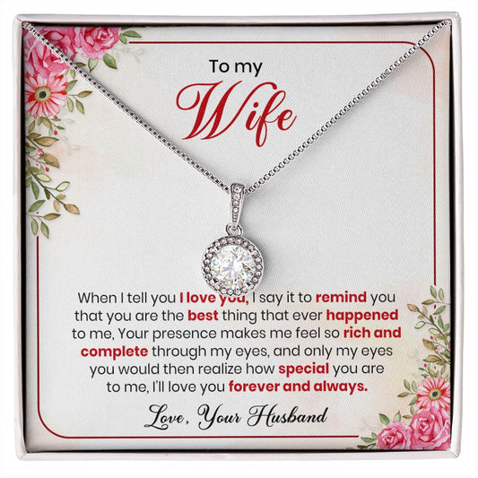 To My Wife- Eternal Love Necklace