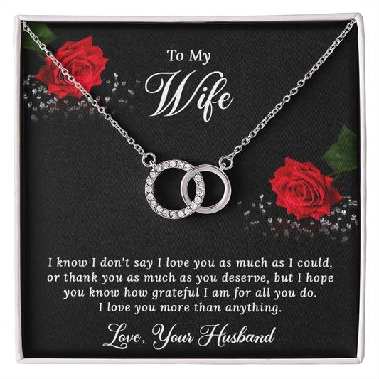 To My Wife- Perfect Pair Necklace