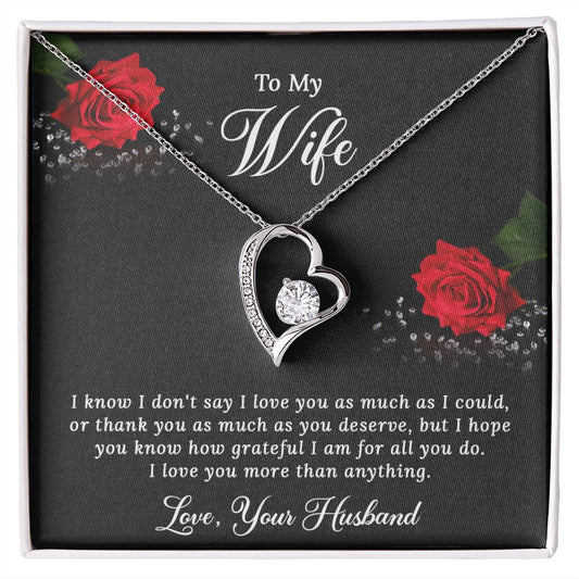 To My Wife- Forever Love Necklace